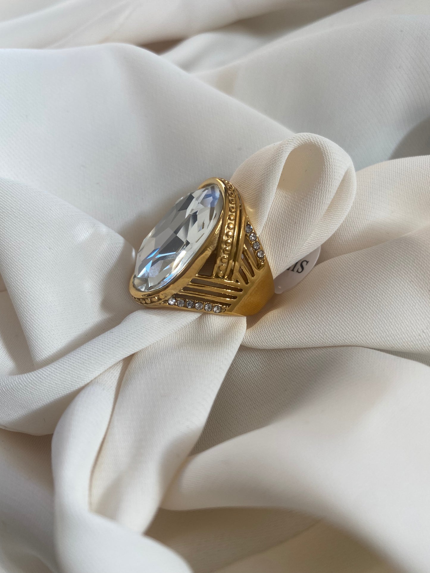 Bague diamant cristal