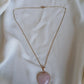 Collier pierre rose