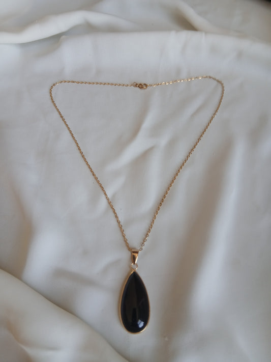 Collier pierre agate