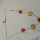 Collier trèfle 🍀 rouge