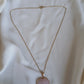 Collier pierre rose