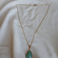 Collier pierre vert