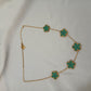 Collier trèfle vert