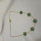 Collier trèfle vert